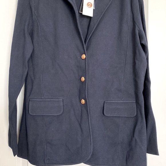 Ralph Lauren Women’s Wear Blazer Dark Blue with Bottom down 2 pocket Size XL New - Picture 4 of 5